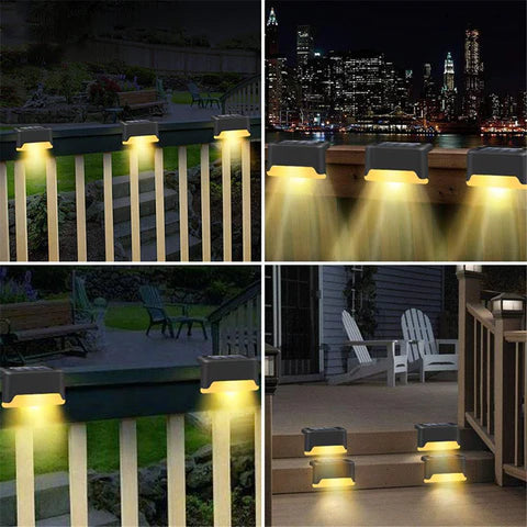 Kit Com 4 Luzes Solares Para Jardim