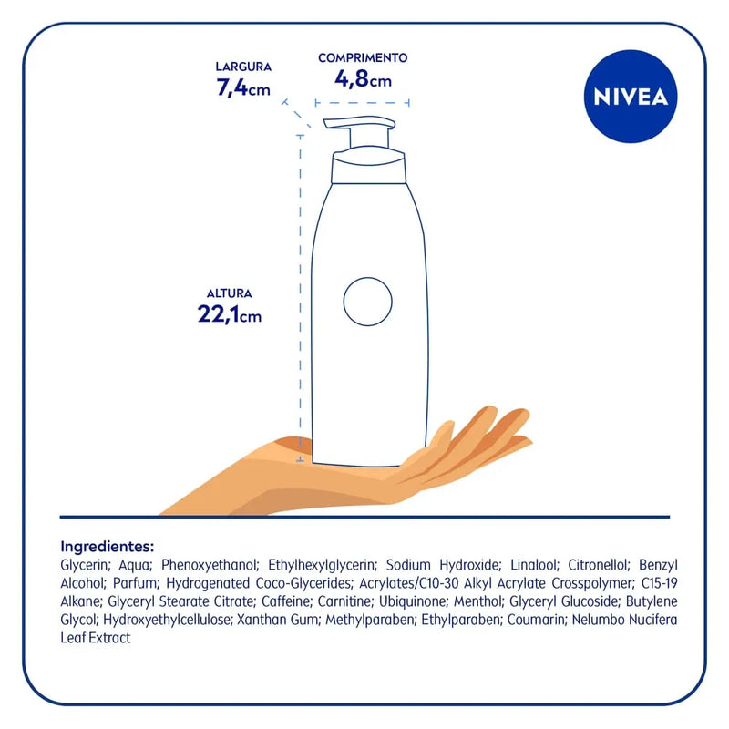 Hidratante Desodorante NIVEA Q10 Plus Pernas Renovadas Anticelulite 400ml