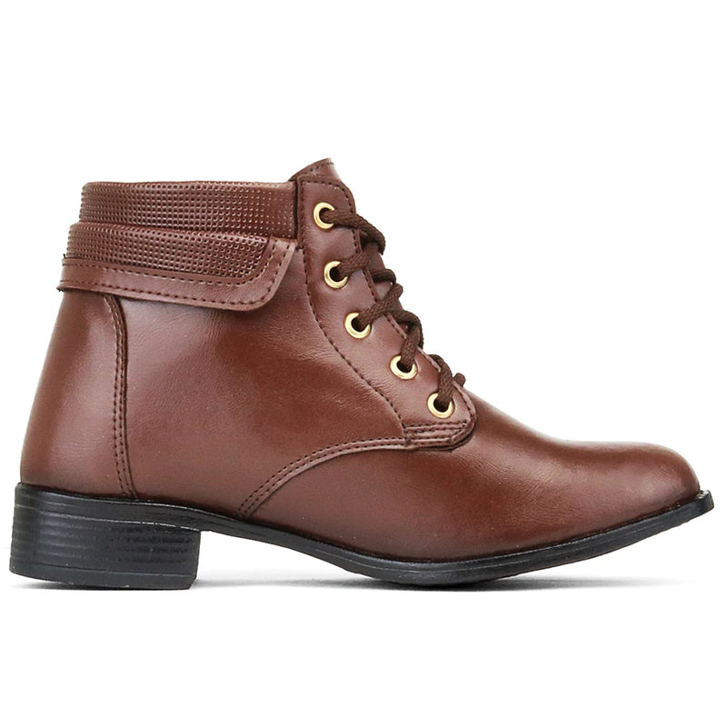 Bota Casual Feminina Cano Baixo