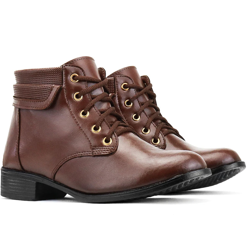 Bota Casual Feminina Cano Baixo