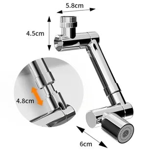 Extensor Duplo Giratório Universal com 1080° Para Toneira Em Geral