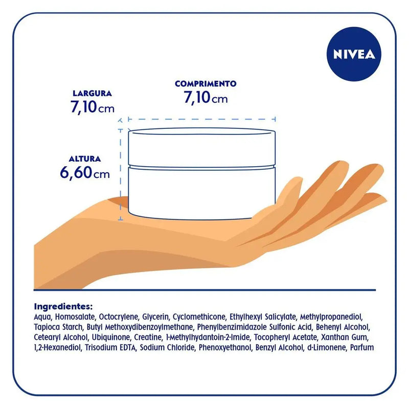 Creme Facial NIVEA Antissinais Dia Q10 Plus 52g