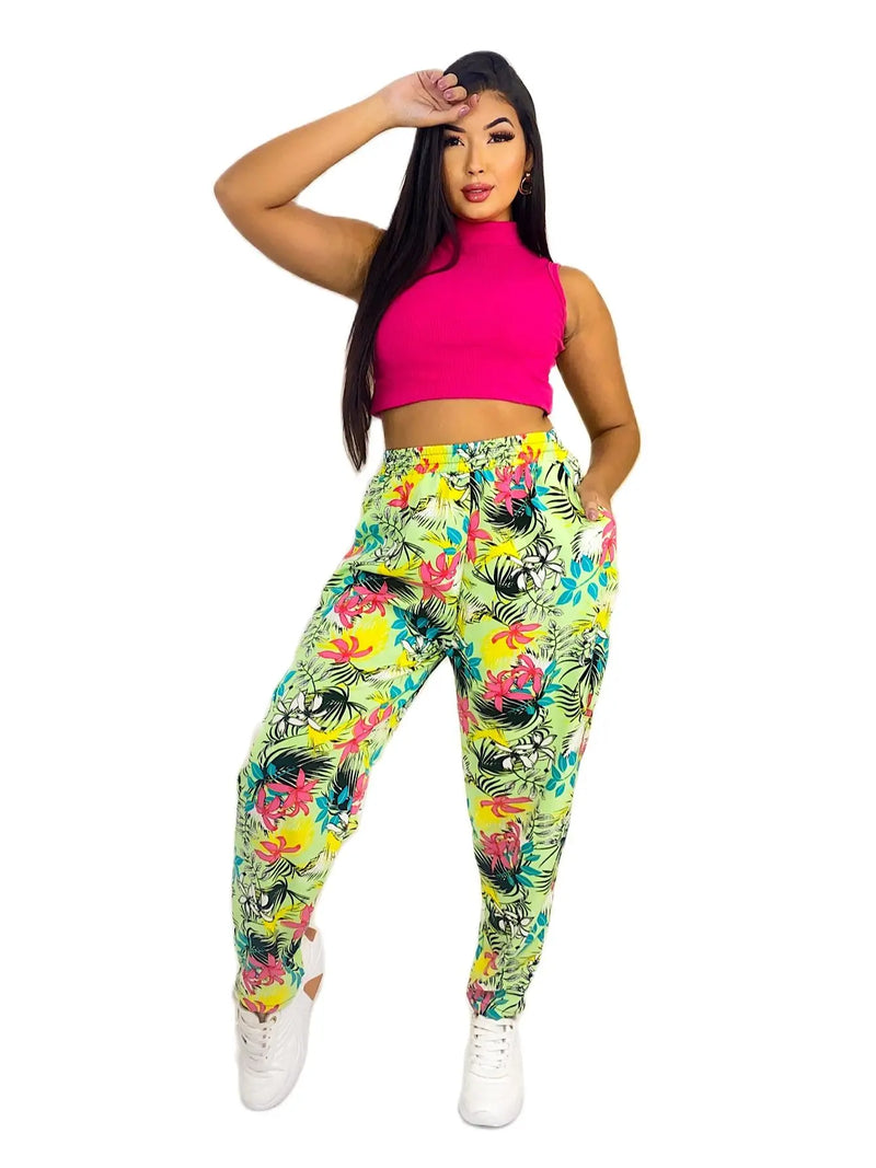 Calça Pijama Estampanda Feminina