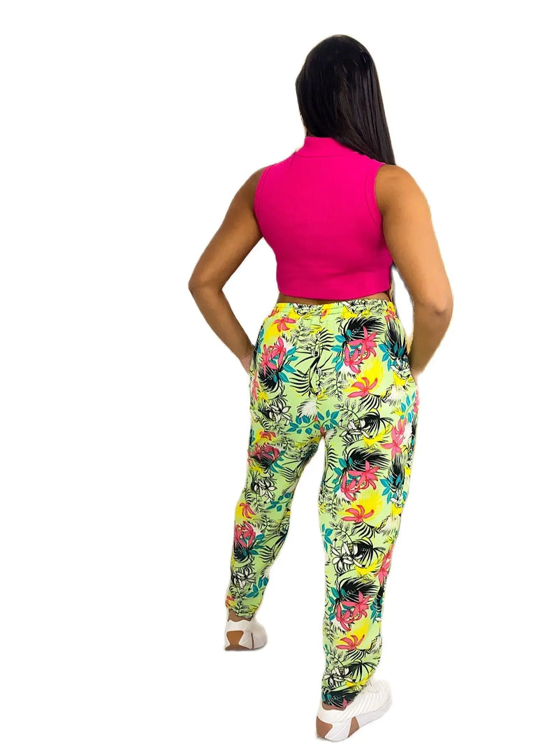 Calça Pijama Estampanda Feminina