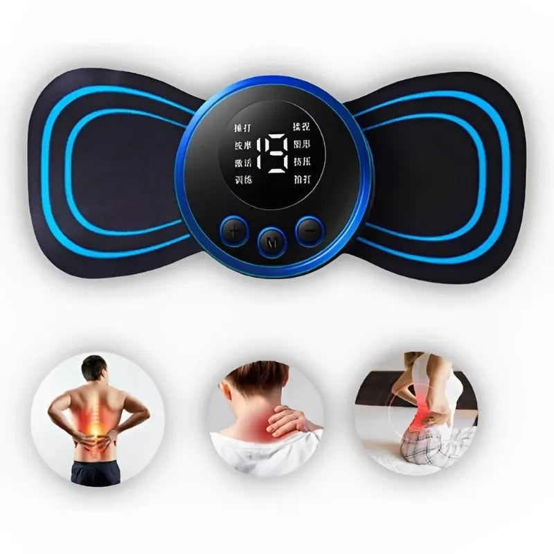 Mini Massageador EMS Estimulador Elétrico Portátil