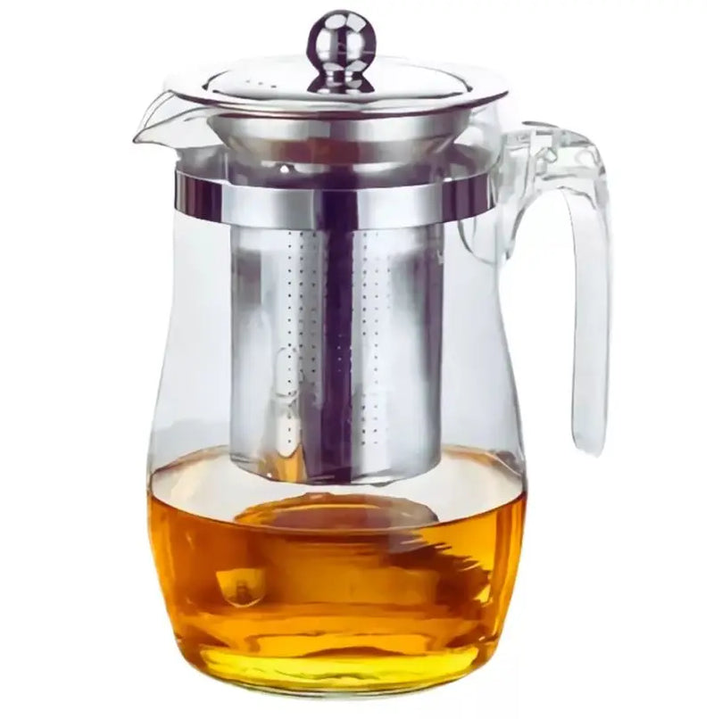 Chaleira De Chá Em Vidro 900ml Com Infusor