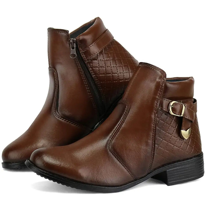 Bota Casual Feminina Cano Curto