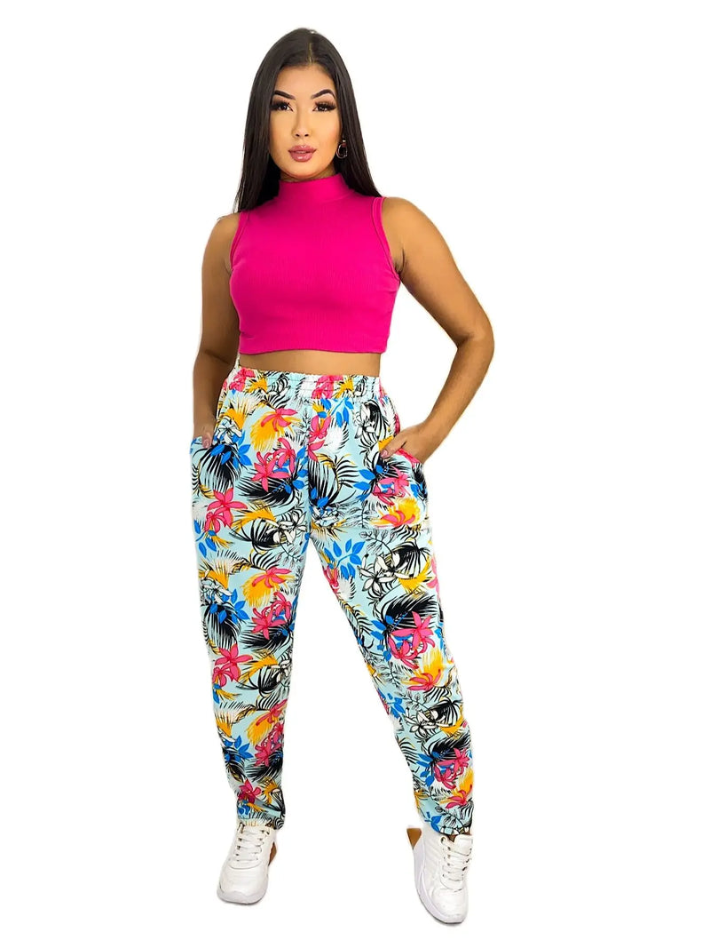 Calça Pijama Estampanda Feminina