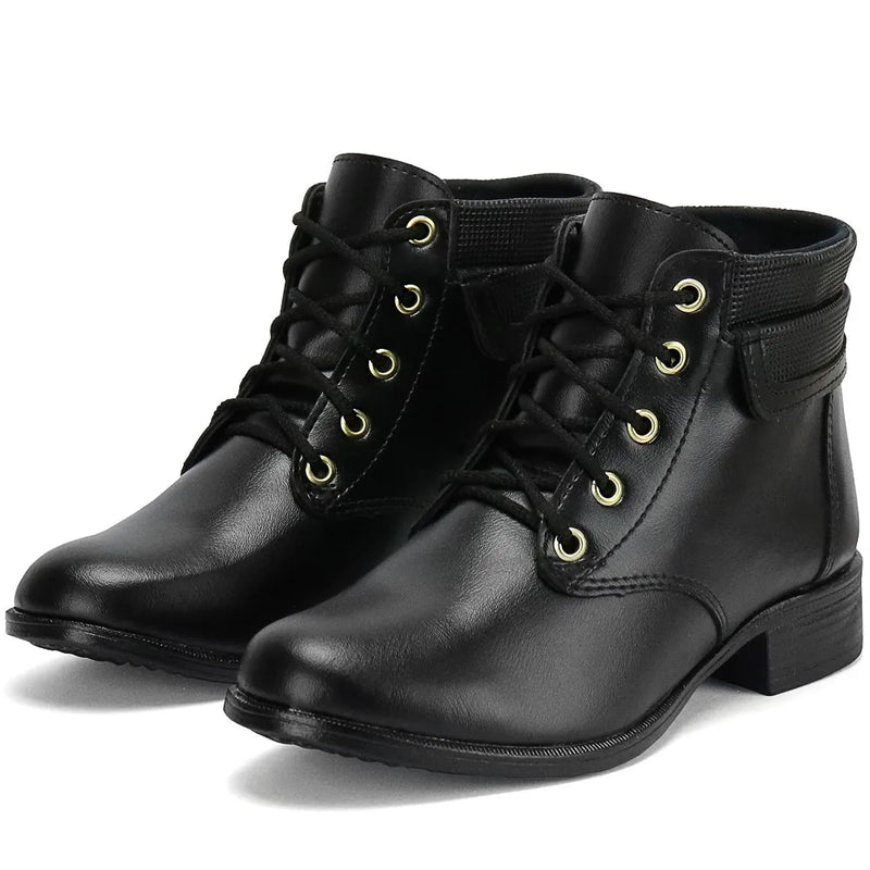 Bota Casual Feminina Cano Baixo