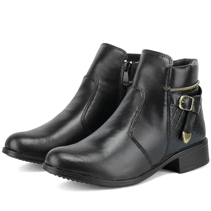 Bota Casual Feminina Cano Curto