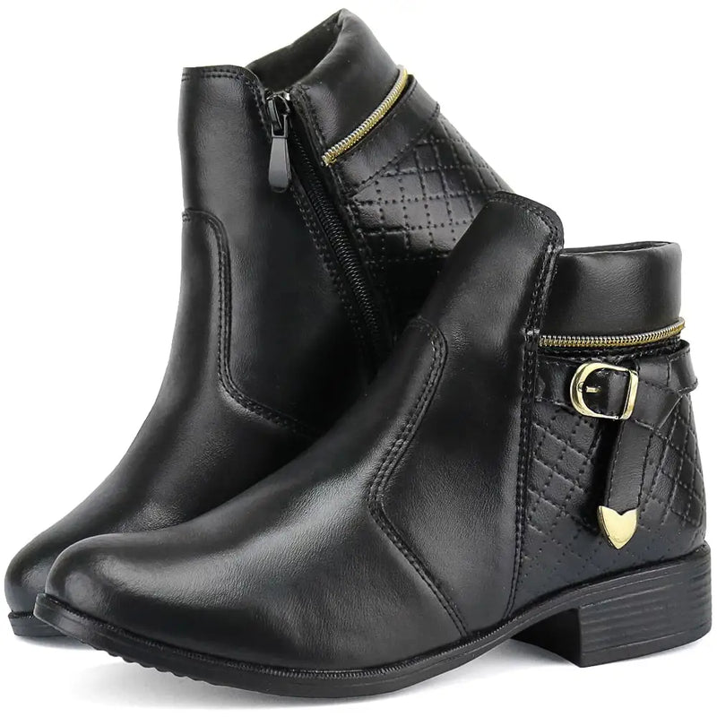 Bota Casual Feminina Cano Curto