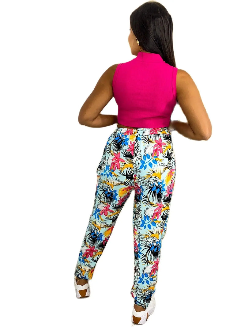 Calça Pijama Estampanda Feminina