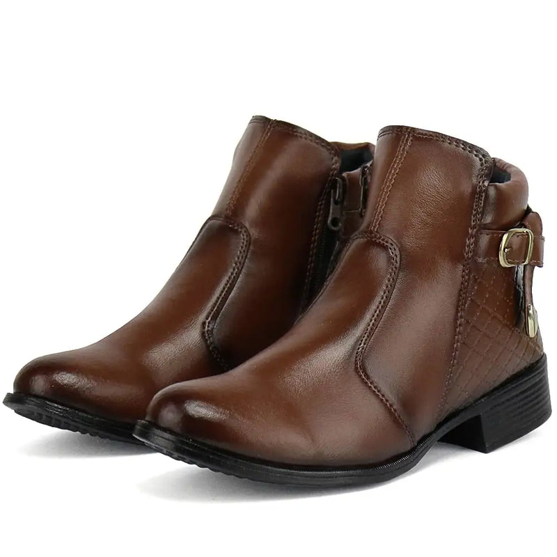 Bota Casual Feminina Cano Curto