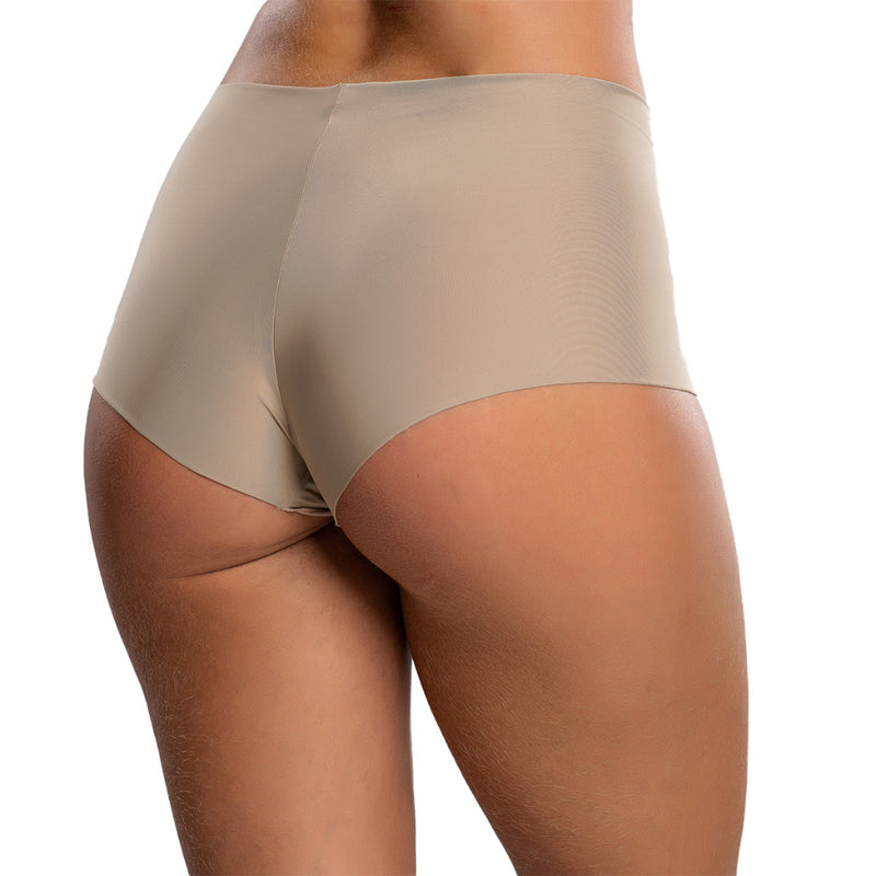 Kit 3 Calcinhas Cueca Boxer Feminina Sem Costura Corte Laser