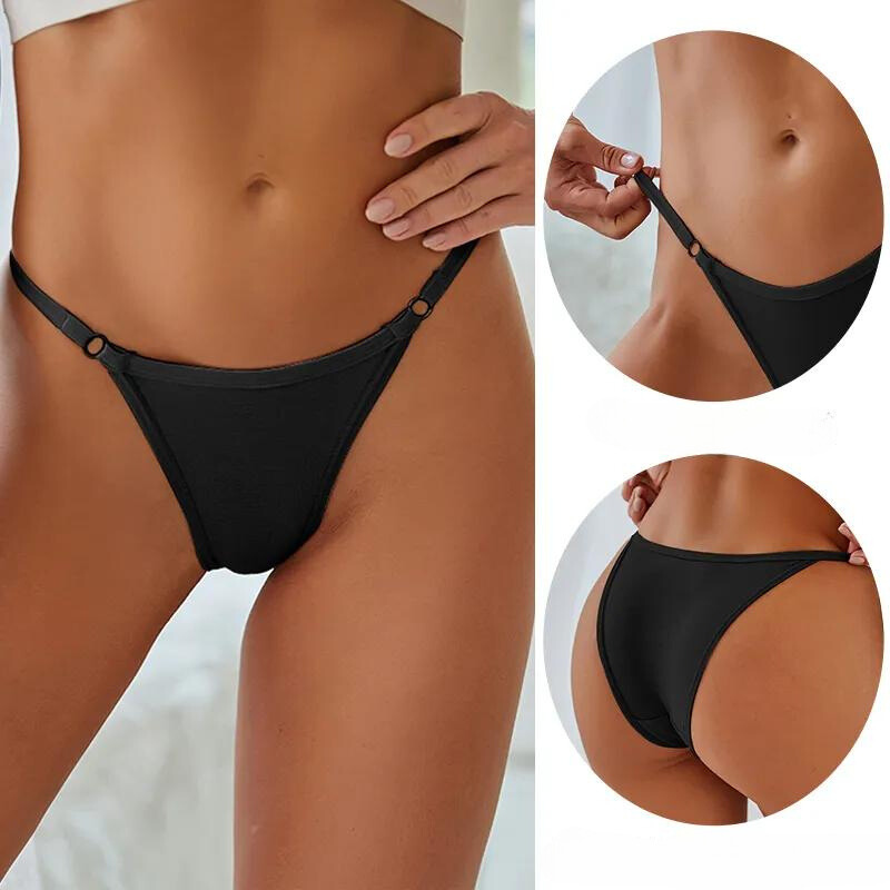 Calcinha de Algodão Cintura Baixa 3 Peças - Lingerie Suave