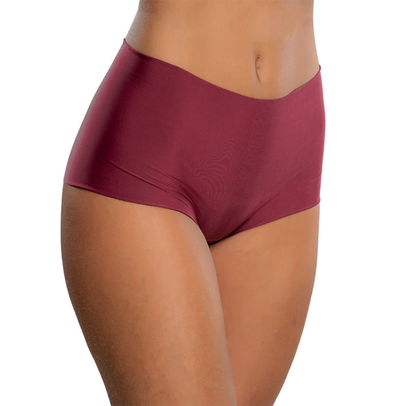 Kit 3 Calcinhas Cueca Boxer Feminina Sem Costura Corte Laser