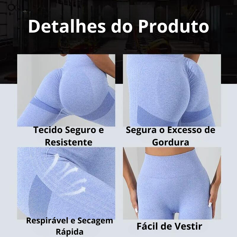 Conjunto De Yoga Básico 2 Peças Sem Costura - Mary