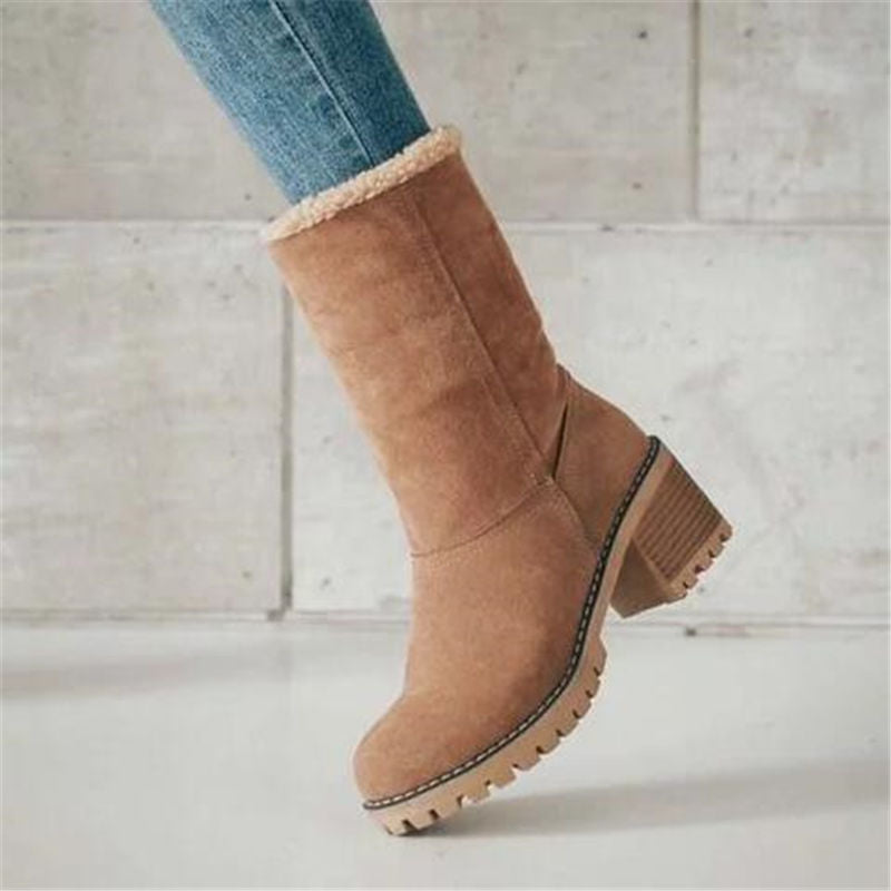 Bota De Couro Feminina Confort