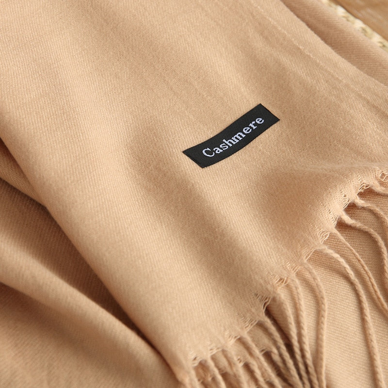 Cachecol Feminino De Cashmere Luxo