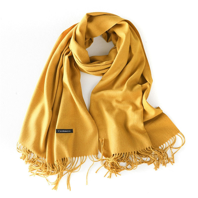 Cachecol Feminino De Cashmere Luxo