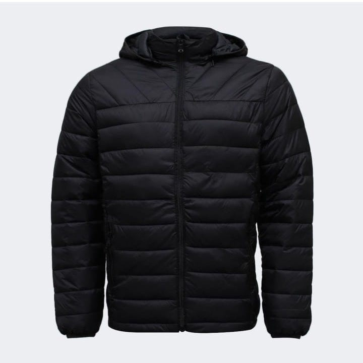 Jaqueta Puffer Matelassê Masculina Capuz Removivel