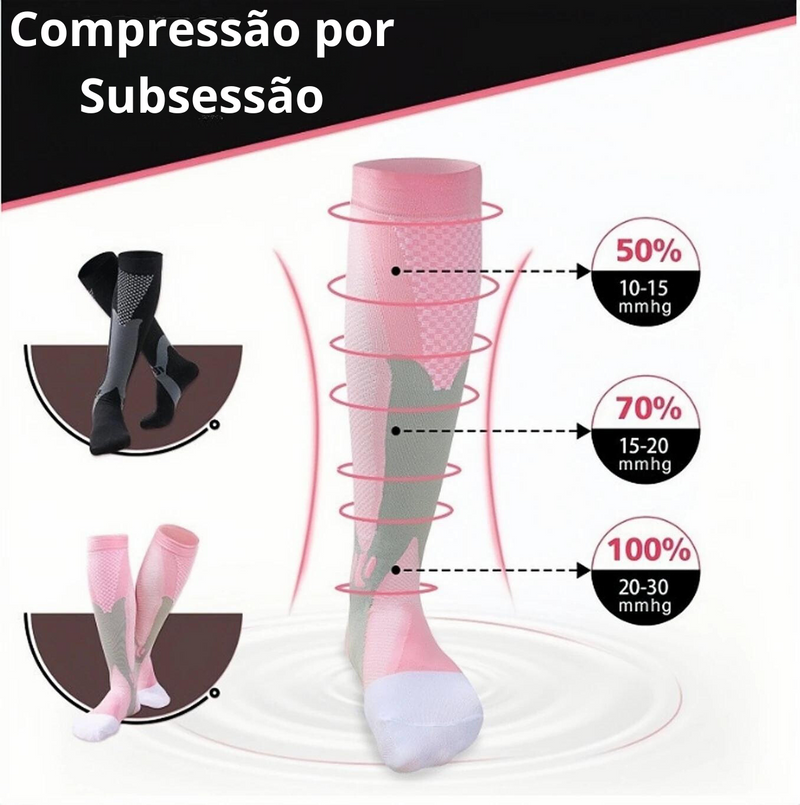 Meias De Compressão Elásticas Para Homens e Mulheres