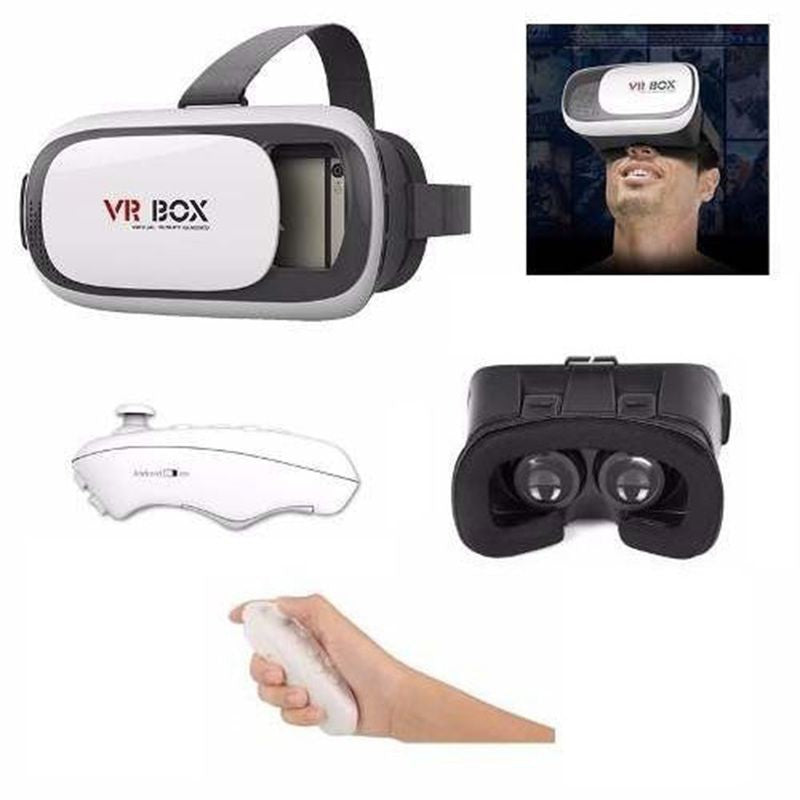 Óculos 3d Vr Box 2.0 Realidade Virtual Com Controle