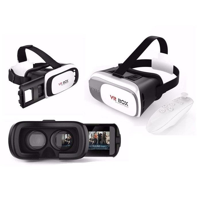 Óculos 3d Vr Box 2.0 Realidade Virtual Com Controle