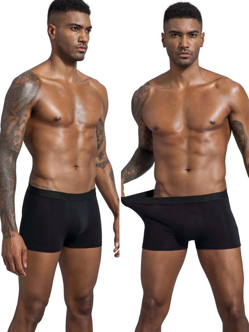 Cuecas Boxer de algodão para homens kit 10pcs