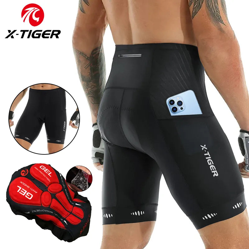 Shorts De Ciclismo Masculino Com Almofada De Gel 5D - Triatlo