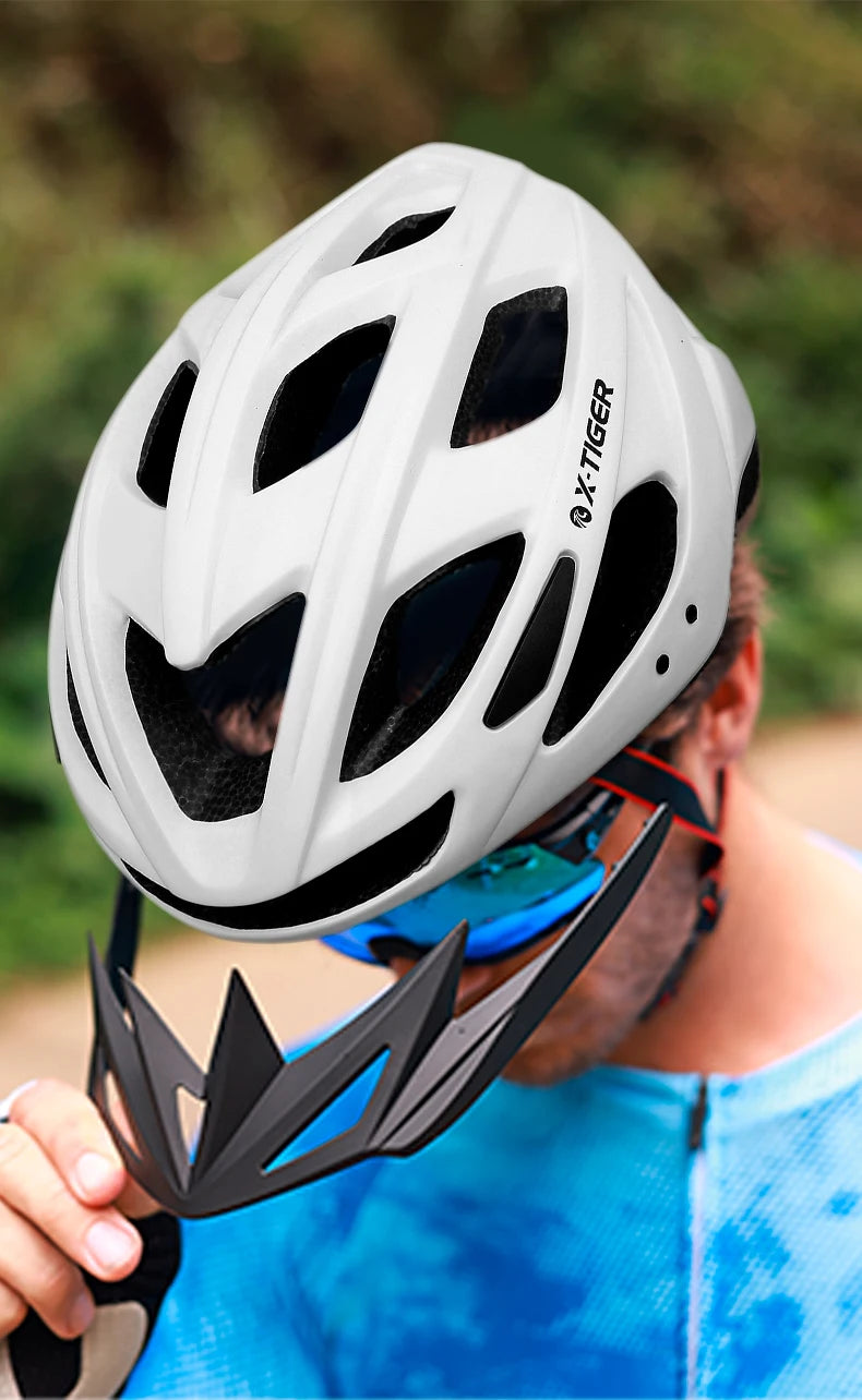 Capacete Ciclismo Para Homem Mulheres Com Luz LED X-TIGER