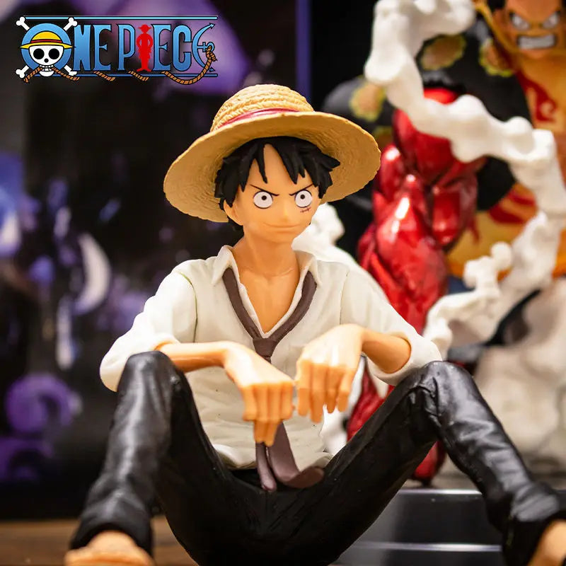 Estatueta Figura Anime de Luffy - 12cm