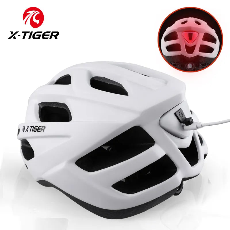 Capacete Ciclismo Para Homem Mulheres Com Luz LED X-TIGER