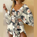 Vestido Feminino Sexy Com Estampa Floral