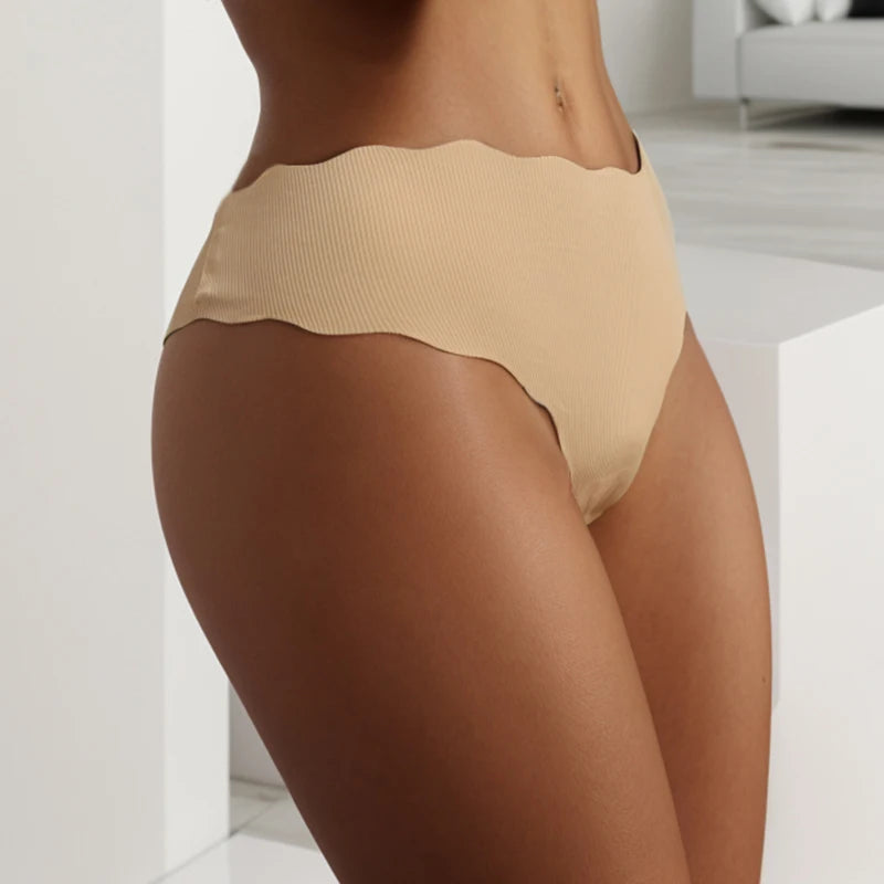 Tangas Onduladas Sem Costura Lingerie Sexy - 6 Peças