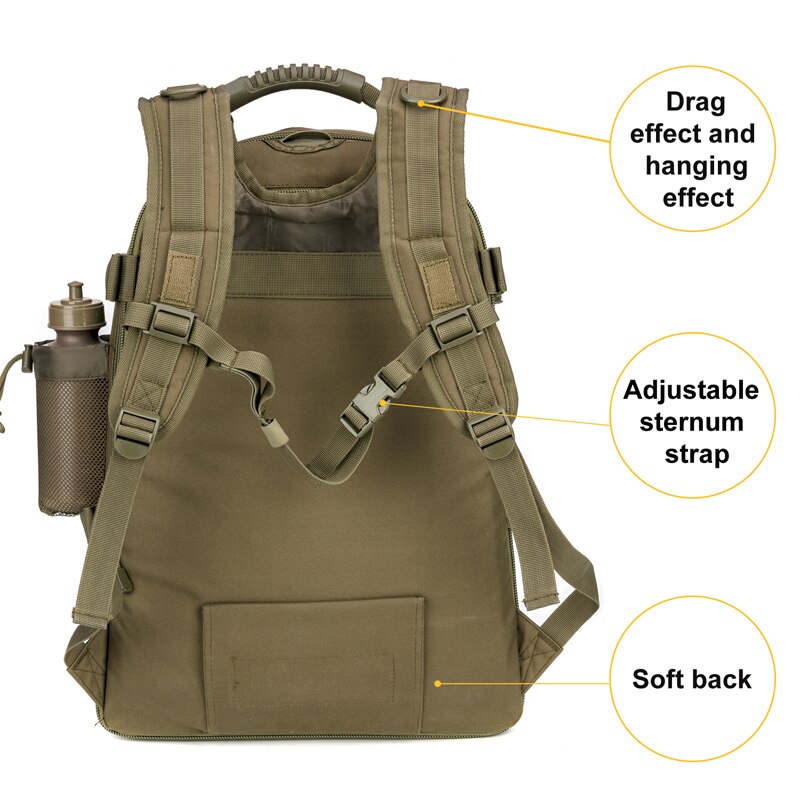 Mochila Tática Militar Expansível 60L