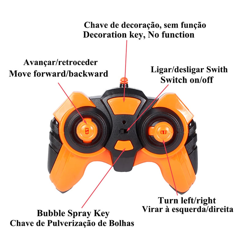 Carrinho Controle Remoto 4X4 Máquina de Bolhas - Off Road