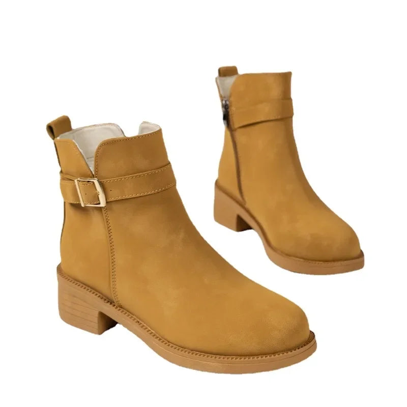 Botas Femininas Moda Zíper -  Inverno