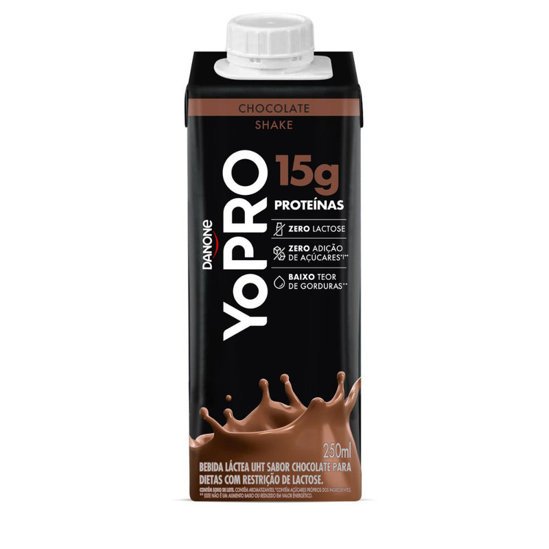 Yopro Chocolate 15g Protein 250ml Pack 12/24 Unidades