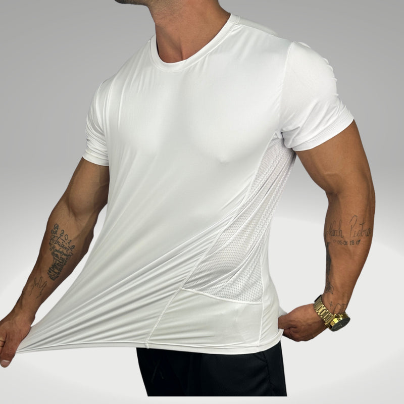 Camiseta Masculina Malha Fria Não Amarrota Poliamida Academia