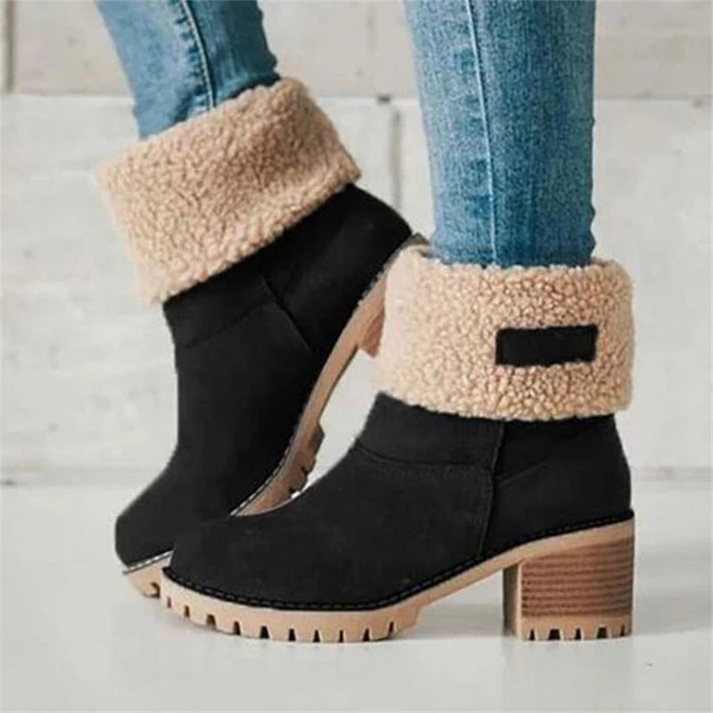 Bota De Couro Feminina Confort